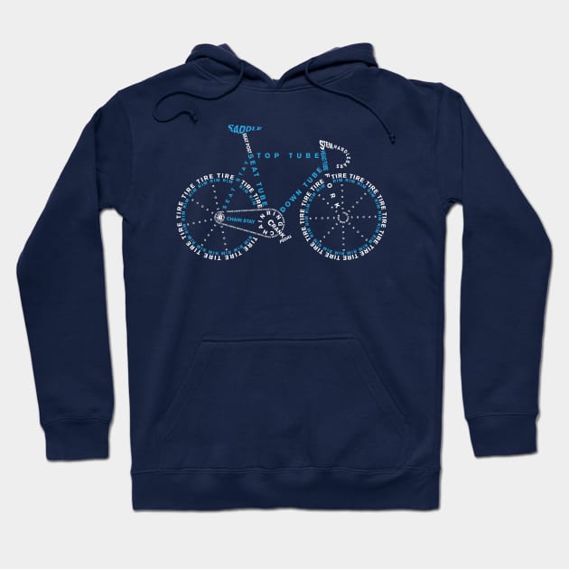 BIKE ANATOMY Hoodie by reigedesign